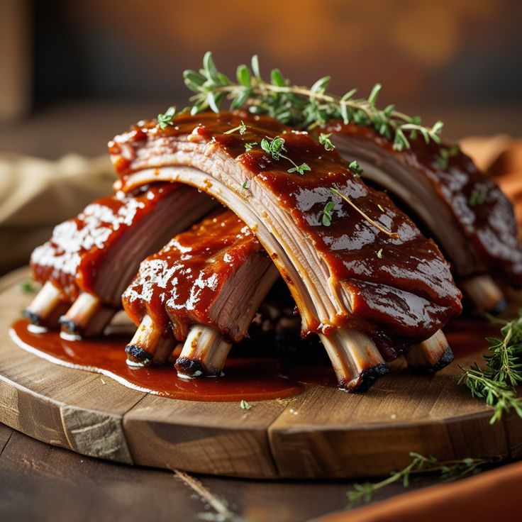 Costillas ahumadas para barbacoa