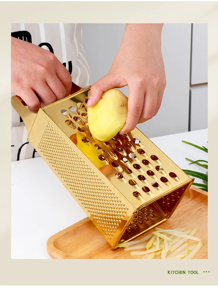 Stainless Steel Multi Functional Vegetable Cutters Grater For Carrots Potato Slicer Kitchen Tool Ginger Garlic Grinding Grater