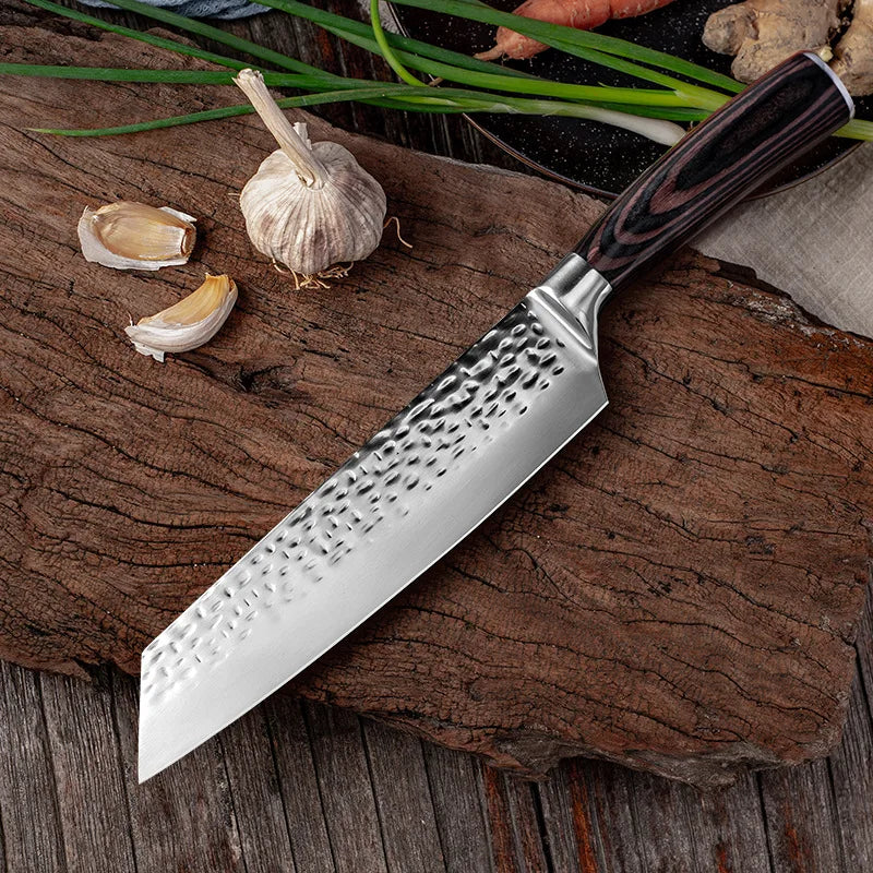 Cuchillo de Chef Japonés Kiritsuke Forjado a Mano