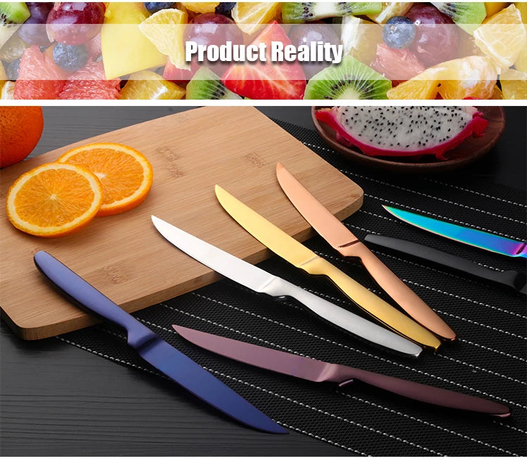 1/2Pcs Stainless Steel Fruit Knife High Quality Fruit Vegetable Cutting Tools Kitchen Bread Knife Sharp Fruit Household Knives