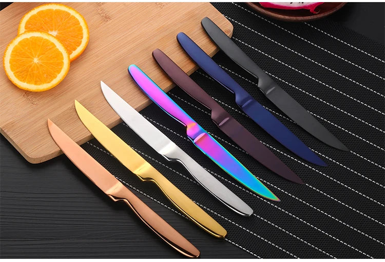 1/2Pcs Stainless Steel Fruit Knife High Quality Fruit Vegetable Cutting Tools Kitchen Bread Knife Sharp Fruit Household Knives