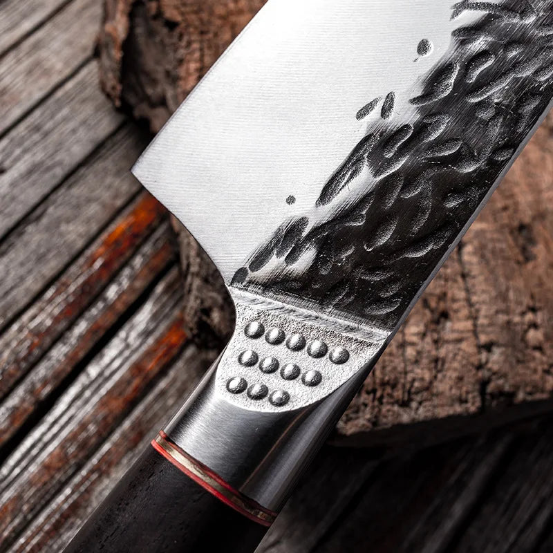 Cuchillo de Chef Japonés Kiritsuke Forjado a Mano