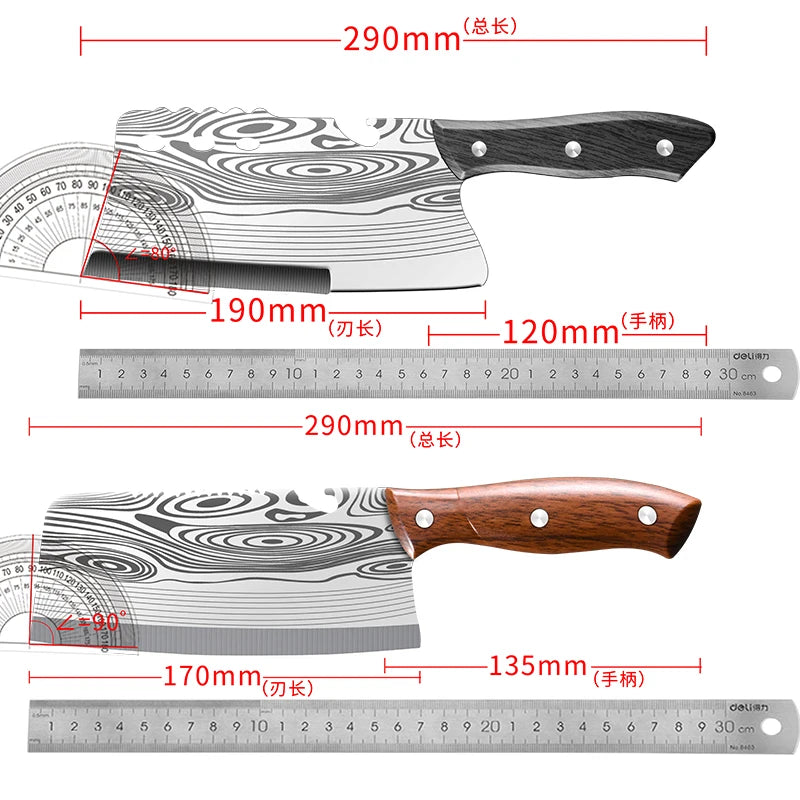 Cuchillo de Cocina Curvo – Doble Uso, Ideal para Cortar Verduras y Uso Doméstico