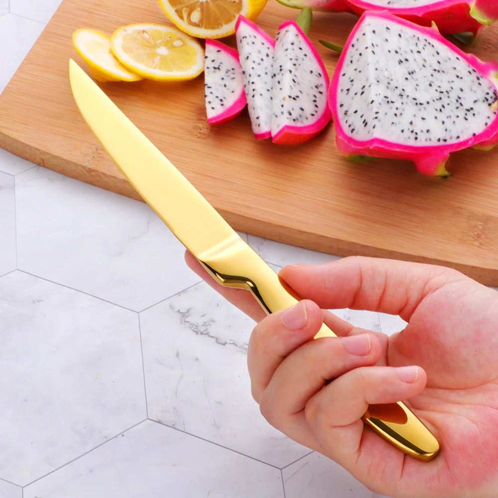 1/2Pcs Stainless Steel Fruit Knife High Quality Fruit Vegetable Cutting Tools Kitchen Bread Knife Sharp Fruit Household Knives