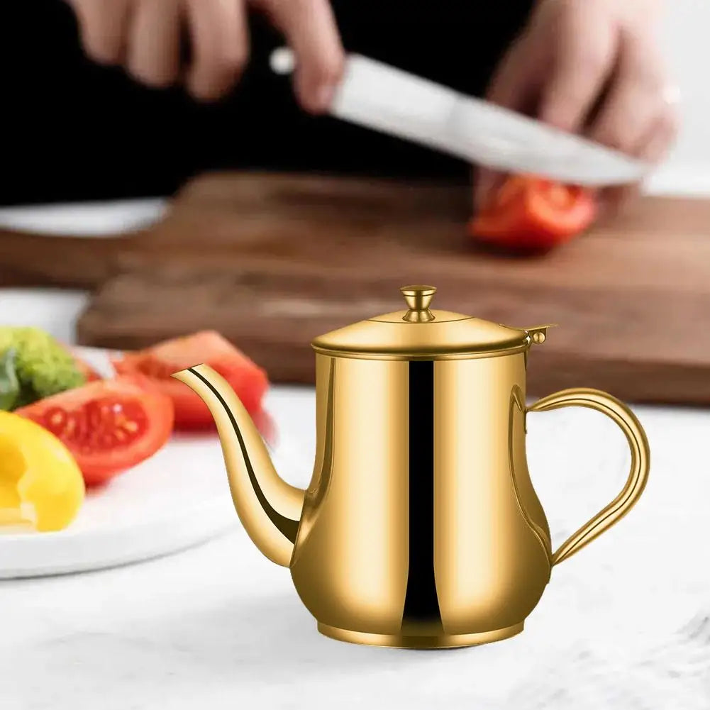 Stainless Steel Household Gold Oil Filter Pot Lard Strainer Tank Container Jug Large Capacity Storage Can Filter Kitchen Tools