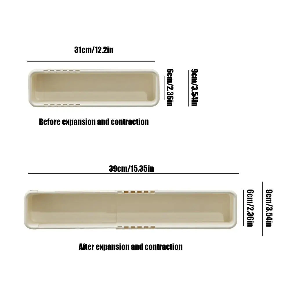 Expandable Drawer Organizer Retractable Smooth Pulling Drawer Insert For Easy Access Lightweight Organizing Supplies