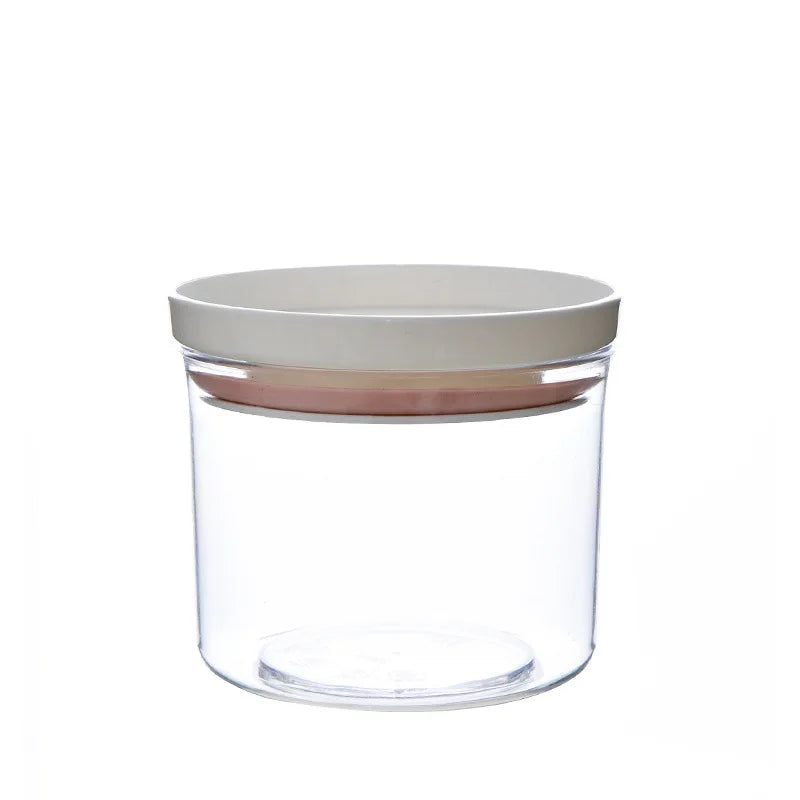 Food Container Storage Jars Transparent Food Canister for Mason Candy Spices Cookie Jar Sealed Ring Bottles Kitchen Storage Box