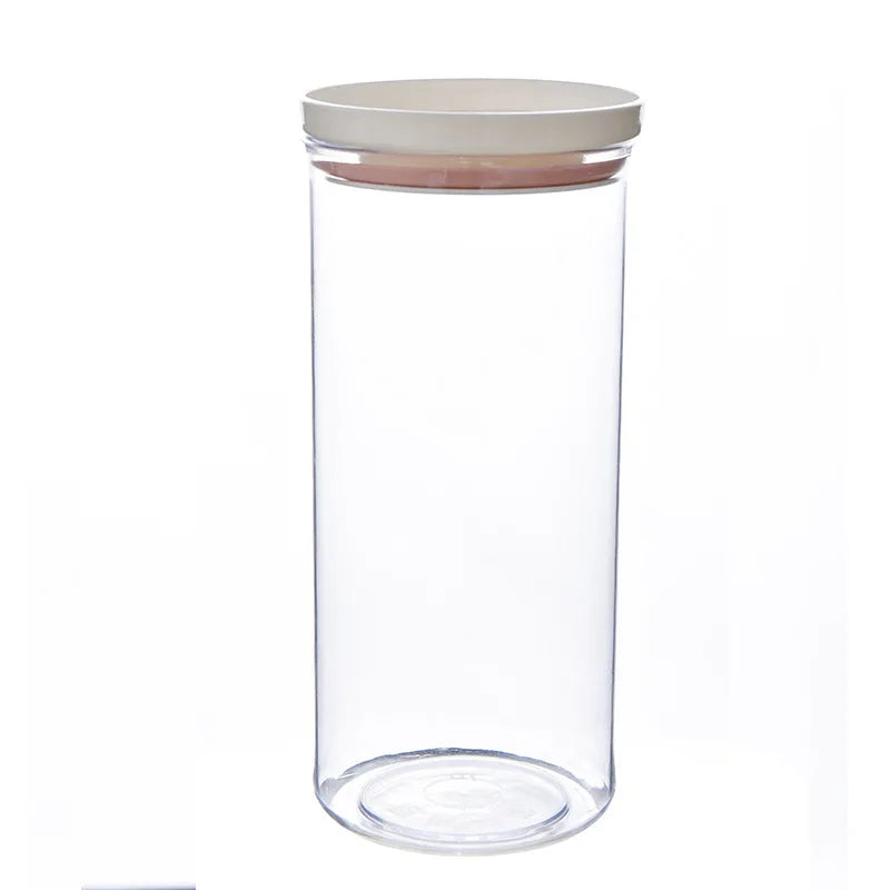 Food Container Storage Jars Transparent Food Canister for Mason Candy Spices Cookie Jar Sealed Ring Bottles Kitchen Storage Box