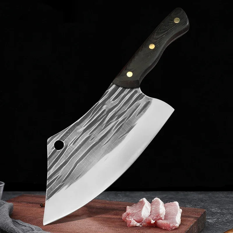 Cuchillo de Chef Forjado a Mano – Tradicional, Ideal para Carne y Verduras