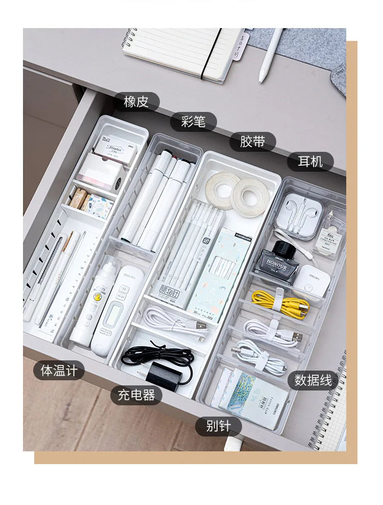 Free Stacking of Kitchen Partition Boxes Sorting Boxes Cosmetics Drawers Partition Storage Boxes and Miscellaneous Sorting Boxes