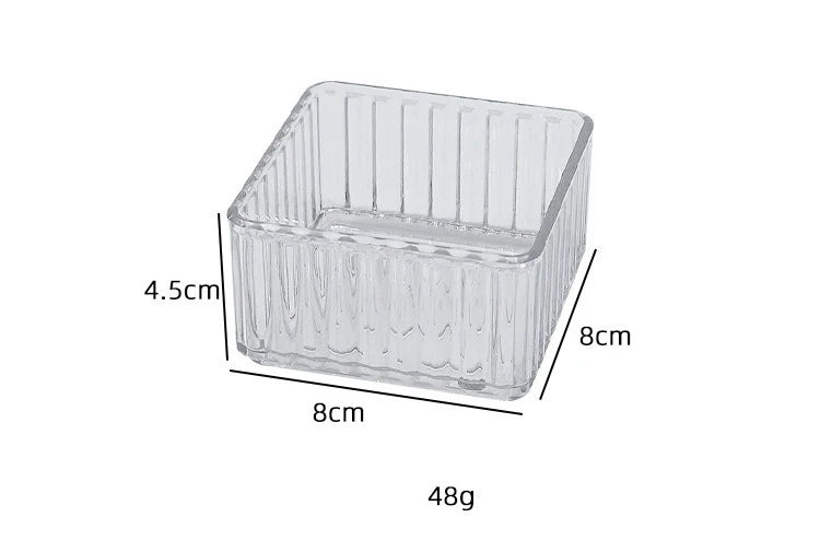 4/7PCS Acrylic Desk Drawer Organizers Set Clear Cosmetic Storage Box Makeup Organizer Transparent Storage Bin Bathroom Organizer