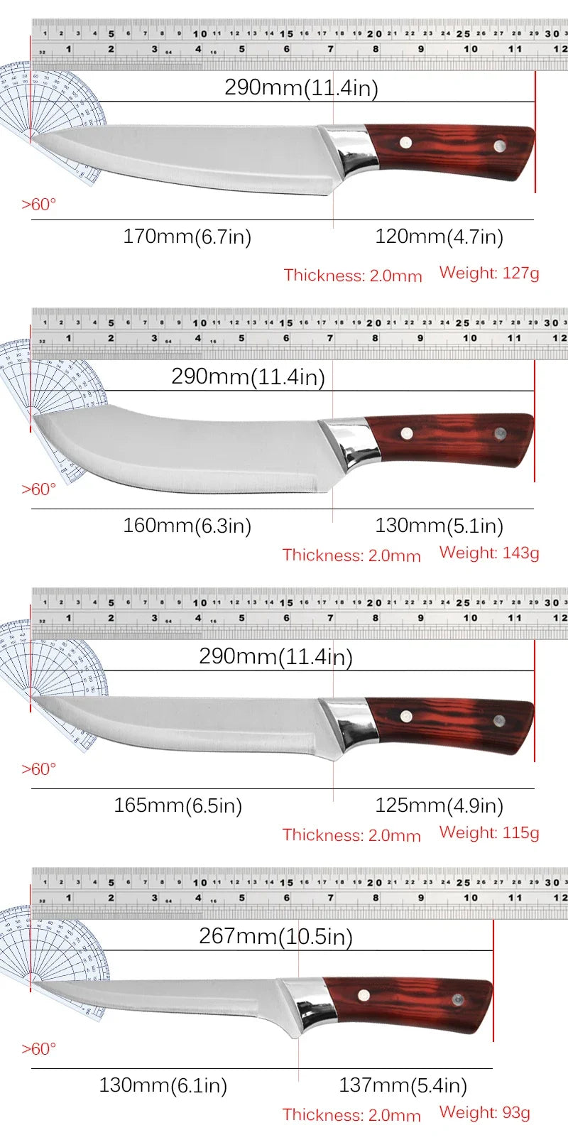 Cuchillo Deshuesador Profesional Forjado a Mano