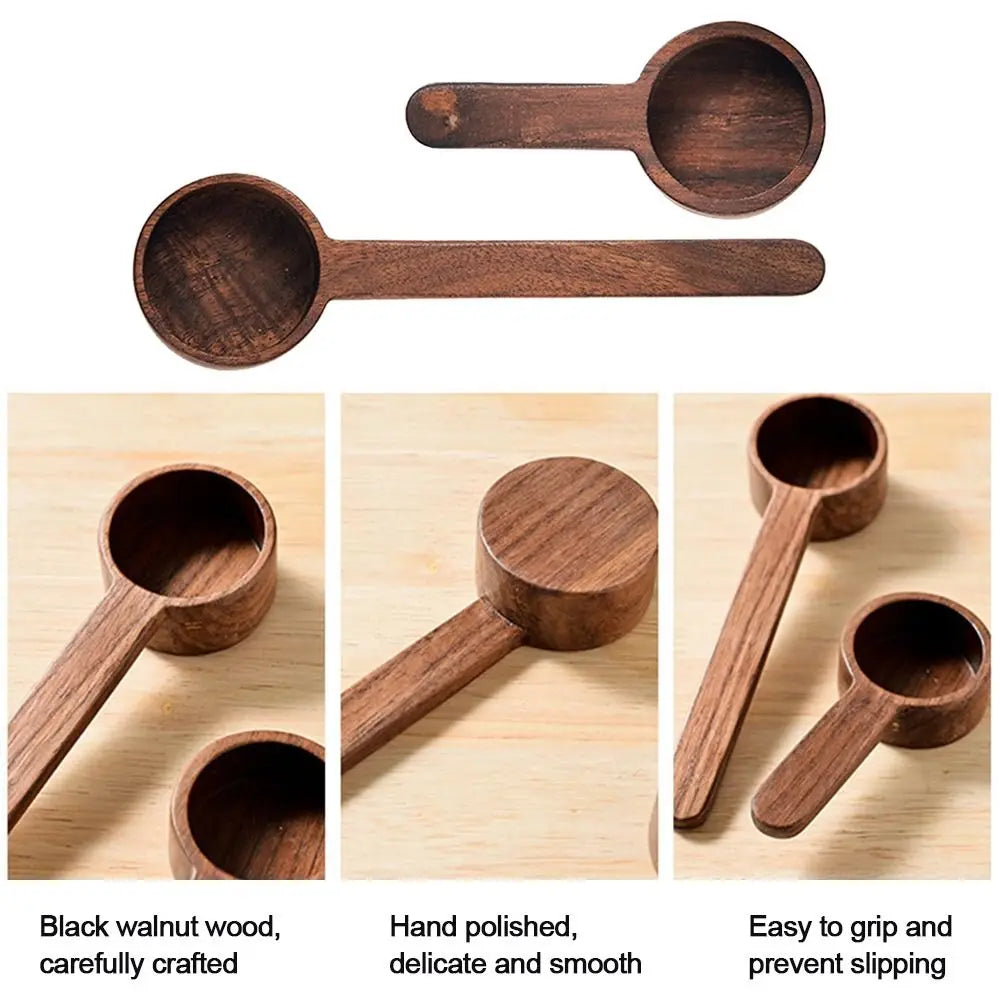 Wooden Measuring Spoon Set Kitchen Measuring Spoons Tea Coffee Scoop Sugar Spice Measure Spoon Measuring Tools for Cooking Home