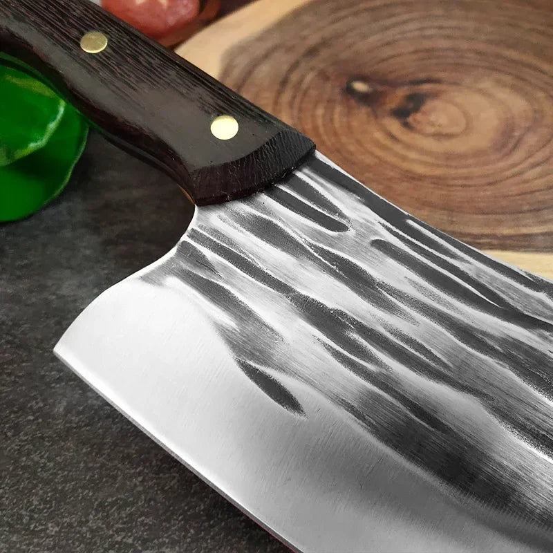 Cuchillo de Chef Forjado a Mano – Tradicional, Ideal para Carne y Verduras