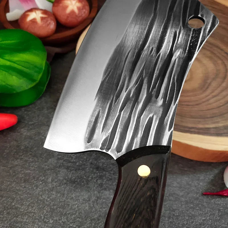 Cuchillo de Chef Forjado a Mano – Tradicional, Ideal para Carne y Verduras