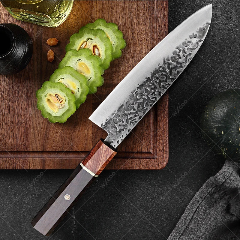 Cuchillo Santoku Japonés Profesional de Acero Inoxidable