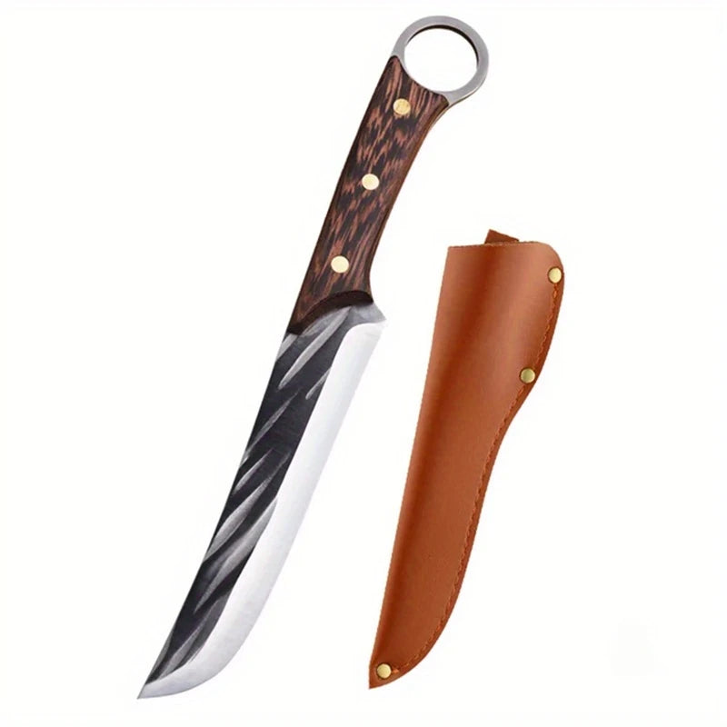 Cuchillo Deshuesador Forjado – Acero Inoxidable, Mango de Madera, Profesional