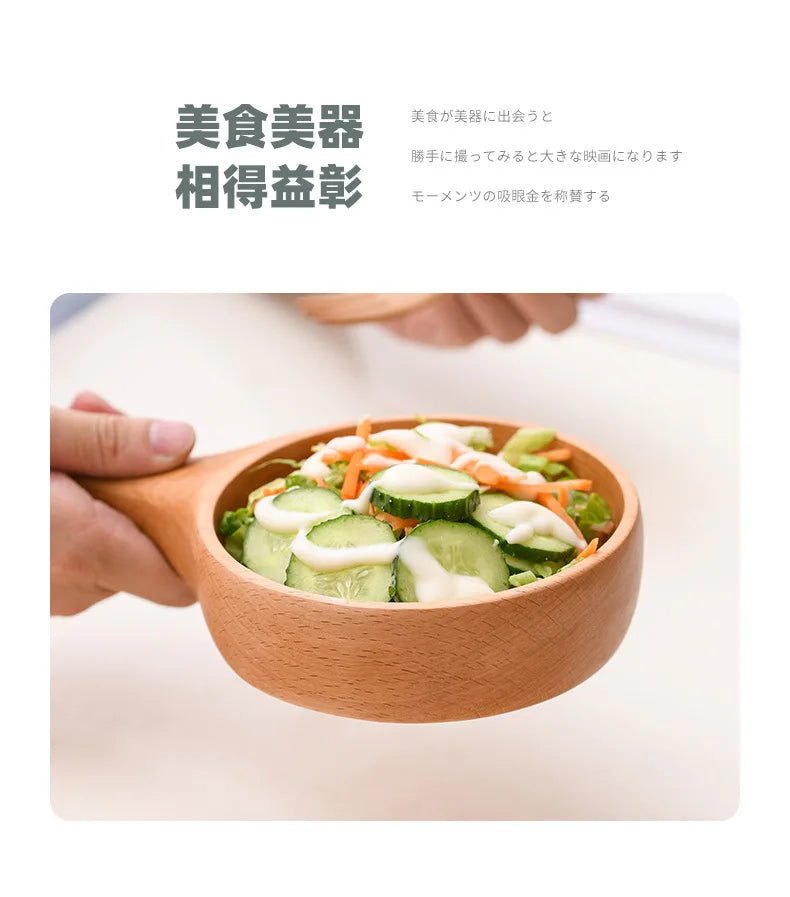 Handcrafted Wooden Bowl for Elegant Dining