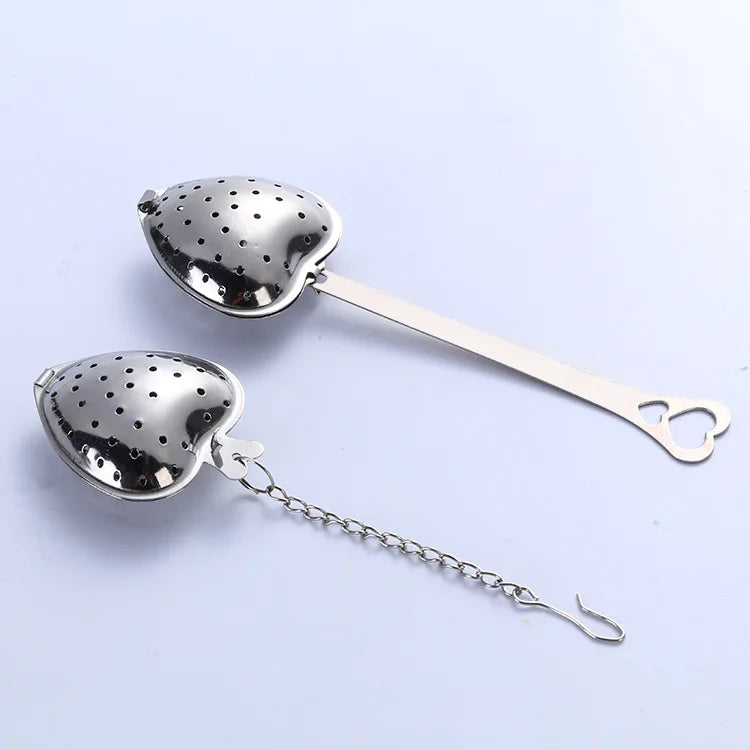 Reusable Stainless Steel Tea Infuser Mesh Ball Tea Strainer Coffee Herbs  Filter Diffuser Handle Tea Ball Kitchen Accessories