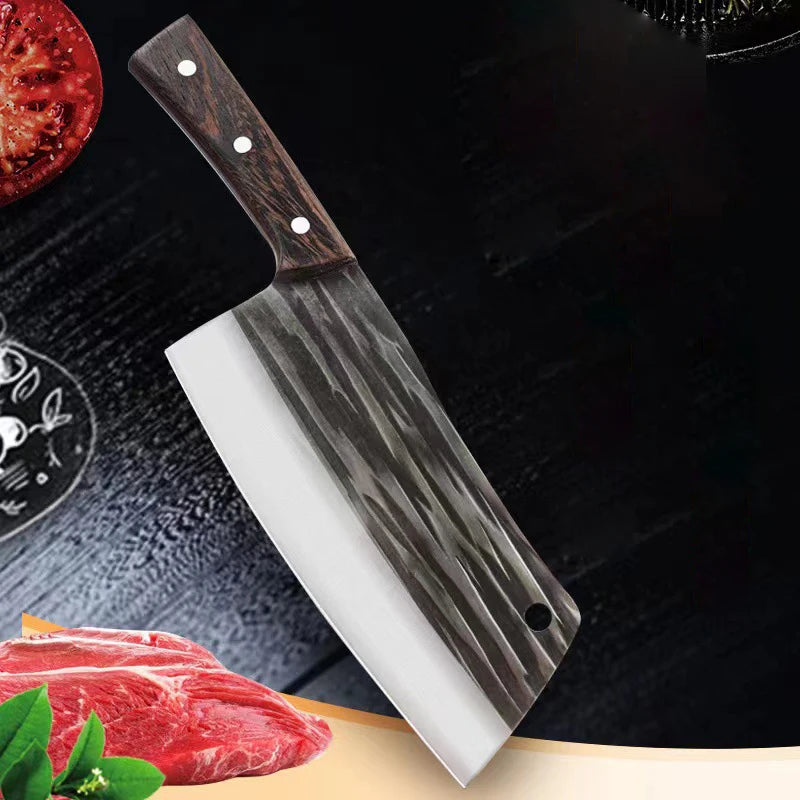 Cuchillo de Cocina Forjado a Mano – Tradicional, Afilado y Multiusos para Carne y Verduras