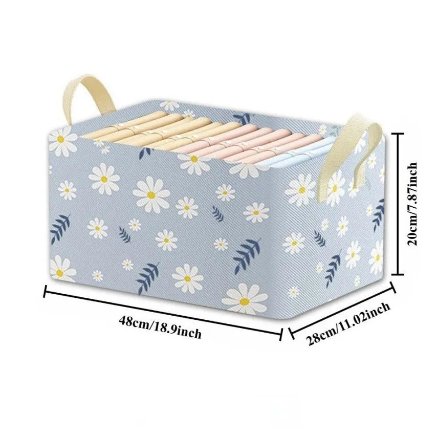 Clothes Organizer Foldable Washable Storage Boxes for Pants T-Shirts Space-Saving Layered Design Waterproof with Steel Frame