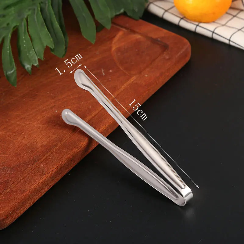 Dropshipping Stainless Steel Kitchen BBQ Tongs Non-stick Smart Grill Meat Clip Food Cooking Clamp Gold/Silver Accessories