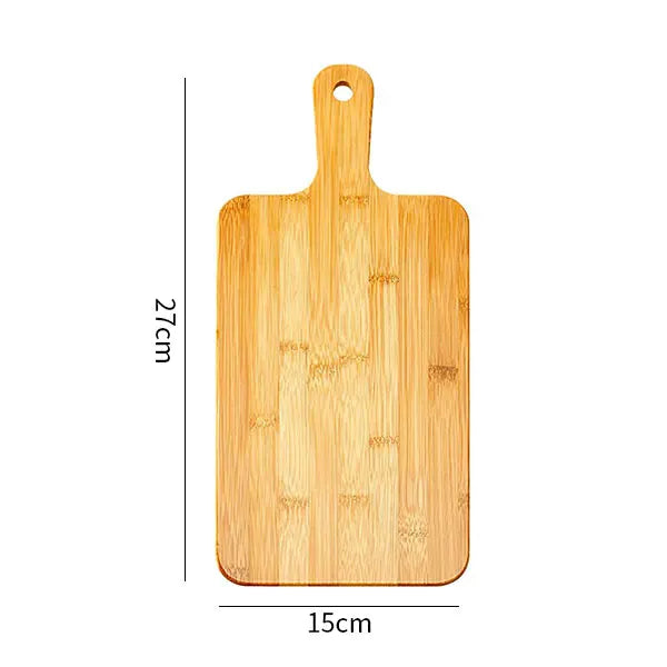 Bamboo Cutting Board with Handle Large Wooden Serving Board Kitchen Chopping Boards for Pizza Vegetables Meat