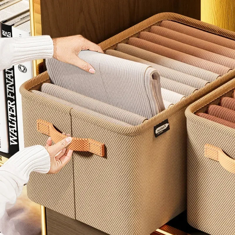 Thicken Clothes Organizer Pants Sweater Storage Cabinets Drawers Organizer Jeans Storage Box Wardrobe Clothes Storage Organizers