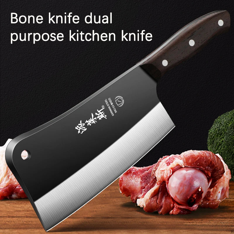 Cuchillo para Cortar Huesos – Doble Propósito, Ultra Afilado, Ideal para Chef y Cocina