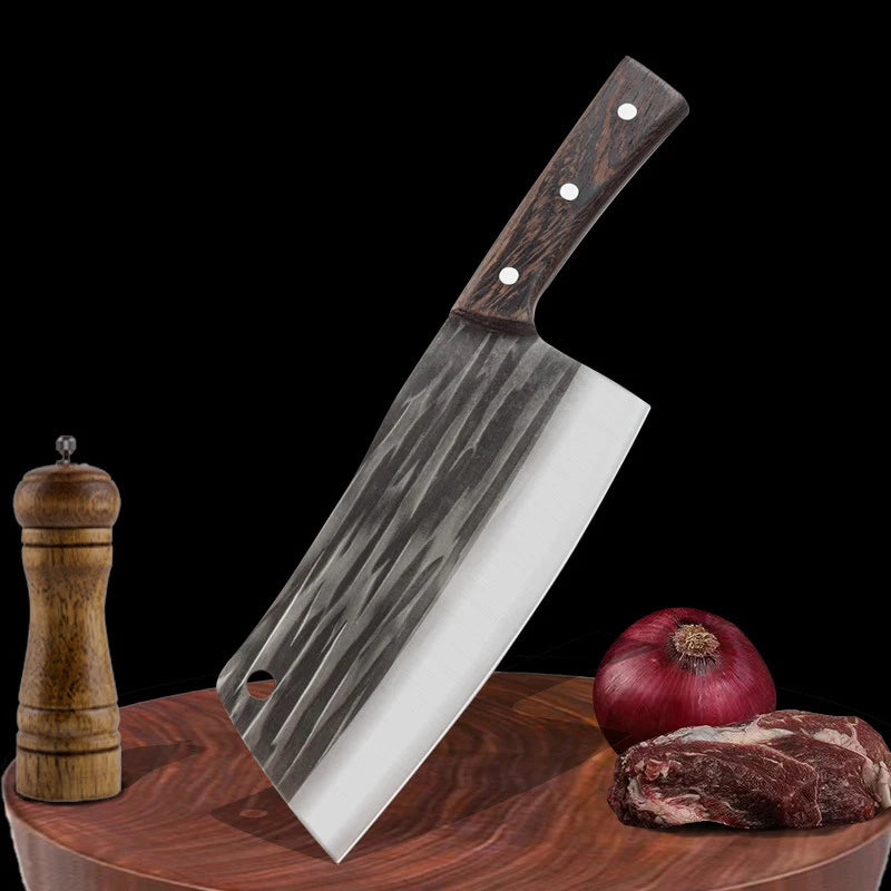 Cuchillo de Cocina Forjado a Mano – Tradicional, Afilado y Multiusos para Carne y Verduras