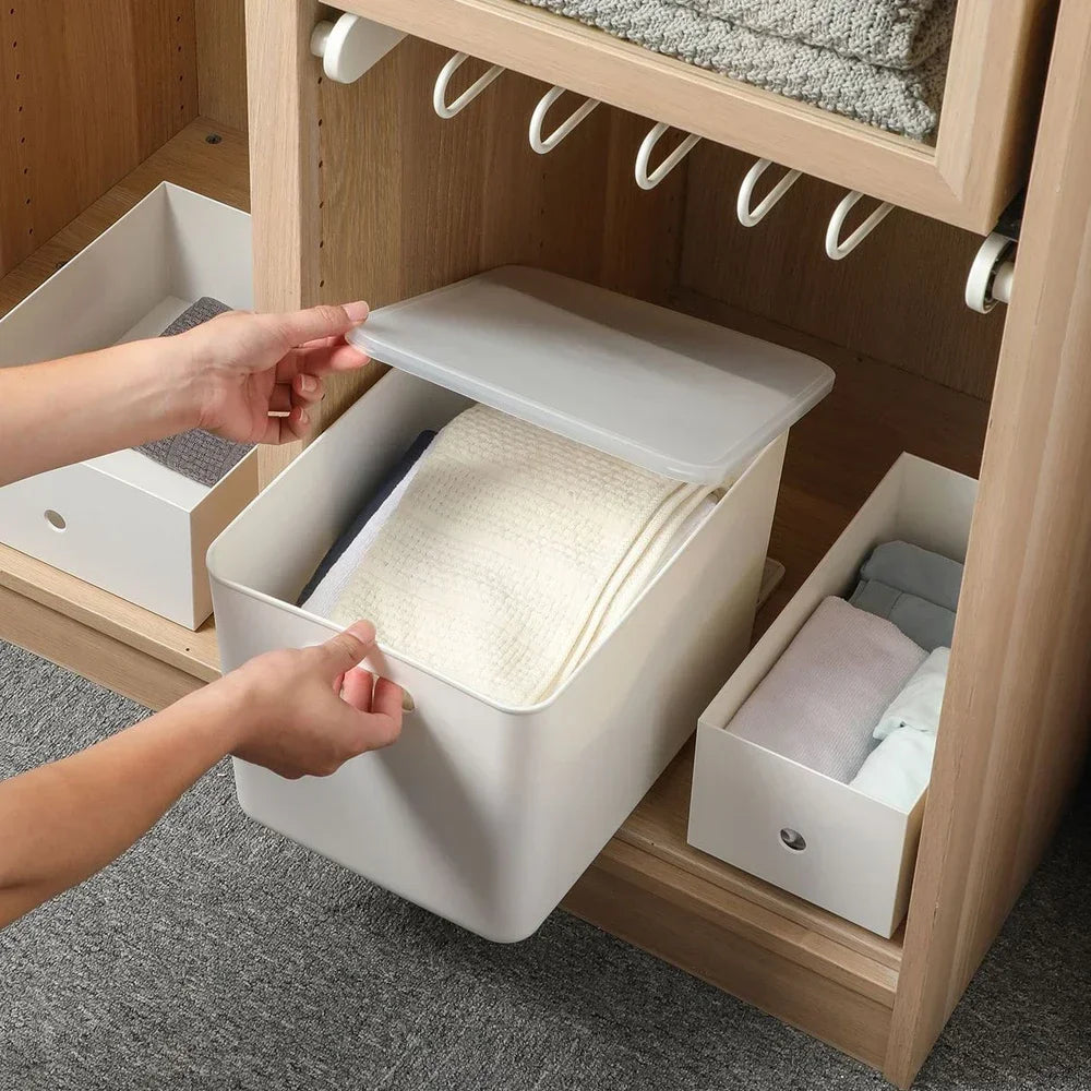 GSTARAM Convenient Retractable Drawer Sliding Rails Household White Bin Tracks Accessories Pullout Storage Rack Slide Hardwar