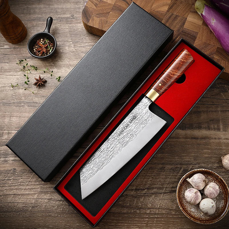 Cuchillo de Chef Japonés Profesional Forjado a Mano