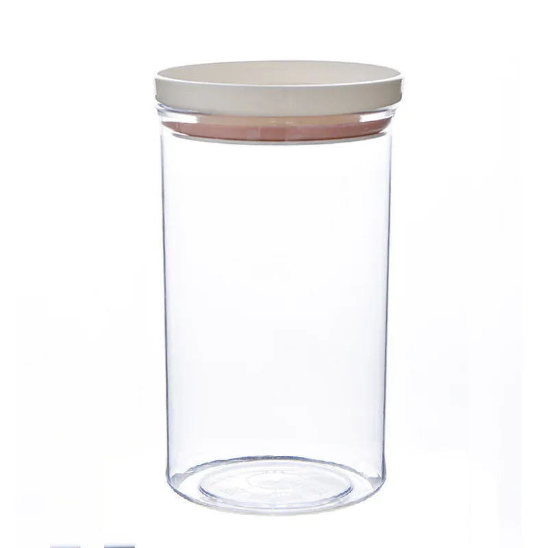 Food Container Storage Jars Transparent Food Canister for Mason Candy Spices Cookie Jar Sealed Ring Bottles Kitchen Storage Box