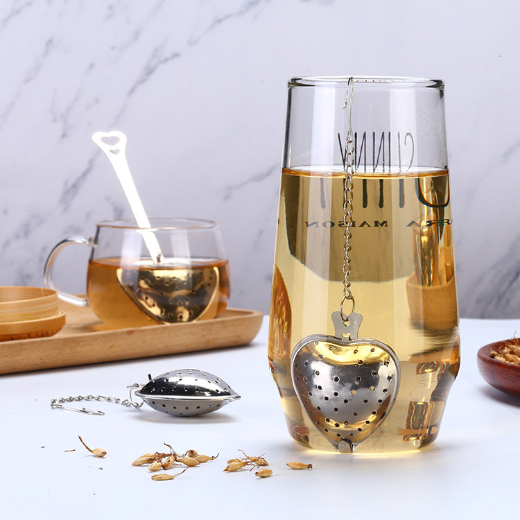 Reusable Stainless Steel Tea Infuser Mesh Ball Tea Strainer Coffee Herbs  Filter Diffuser Handle Tea Ball Kitchen Accessories