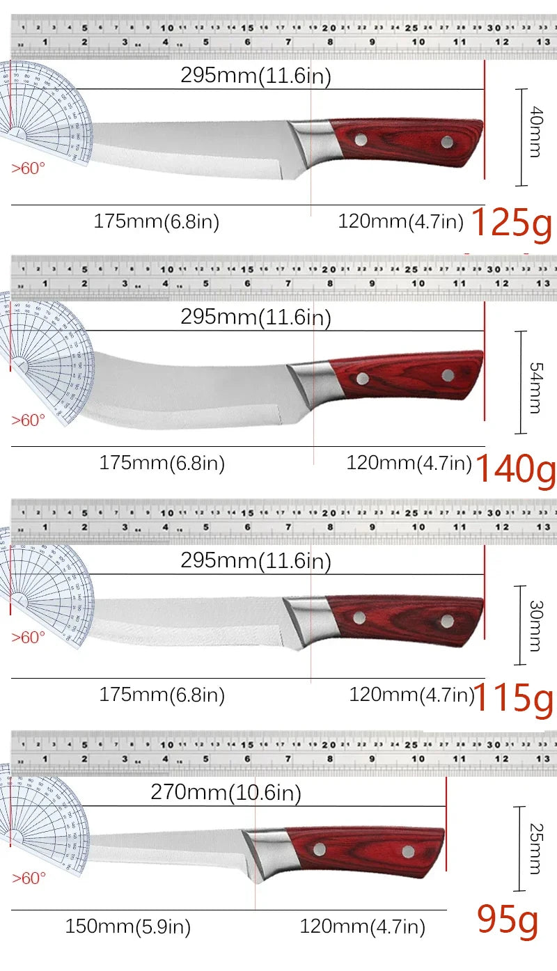 Cuchillo de Chef de Acero Inoxidable Forjado a Mano