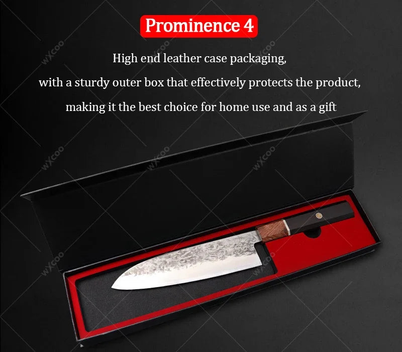 Cuchillo Santoku Japonés Profesional de Acero Inoxidable