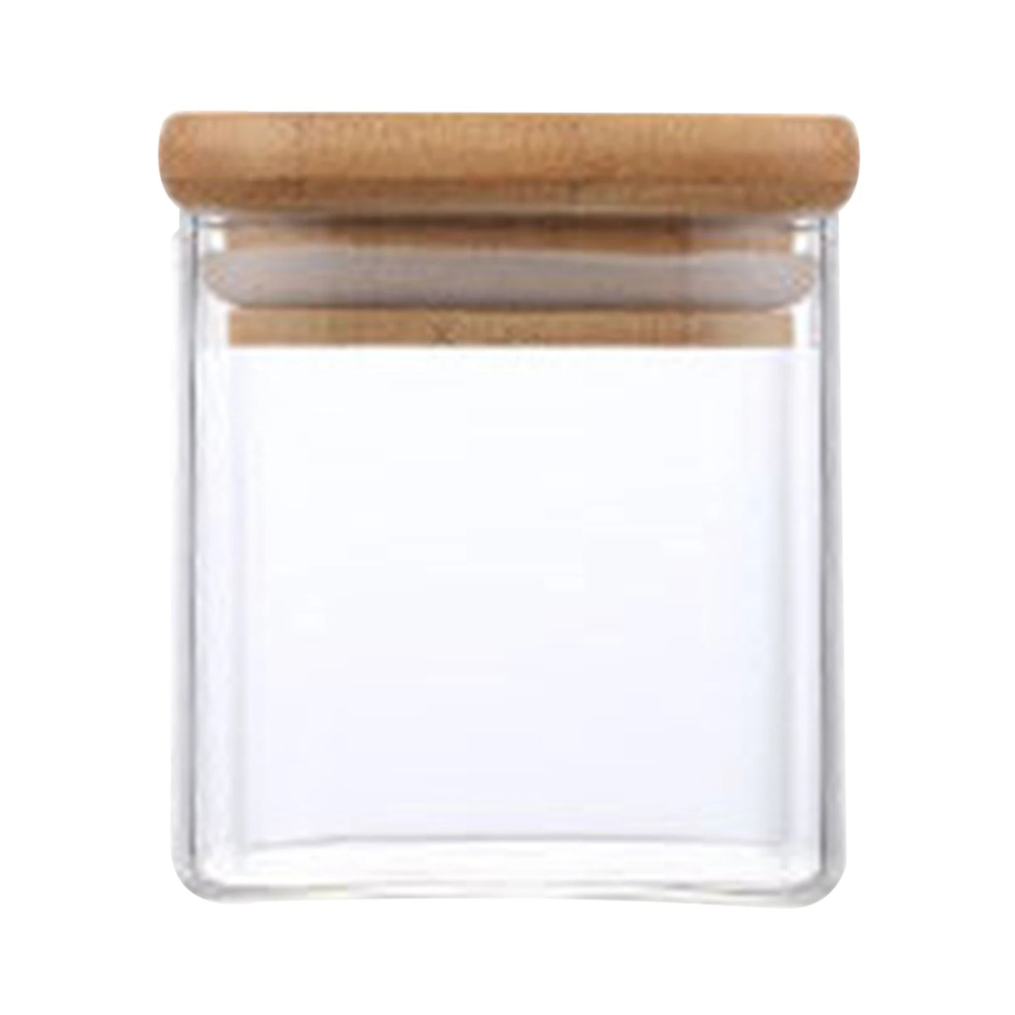 Glass Food Storage Containers With Wooden Lid Kitchen Snack Fruit Candy Nut Sundries Coffee Storage Organizer for Kitchen