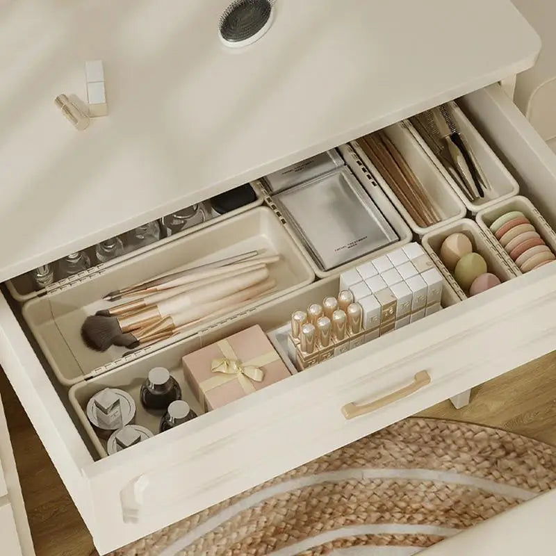 Expandable Drawer Organizer Retractable Smooth Pulling Drawer Insert For Easy Access Lightweight Organizing Supplies