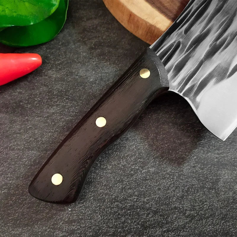 Cuchillo de Chef Forjado a Mano – Tradicional, Ideal para Carne y Verduras