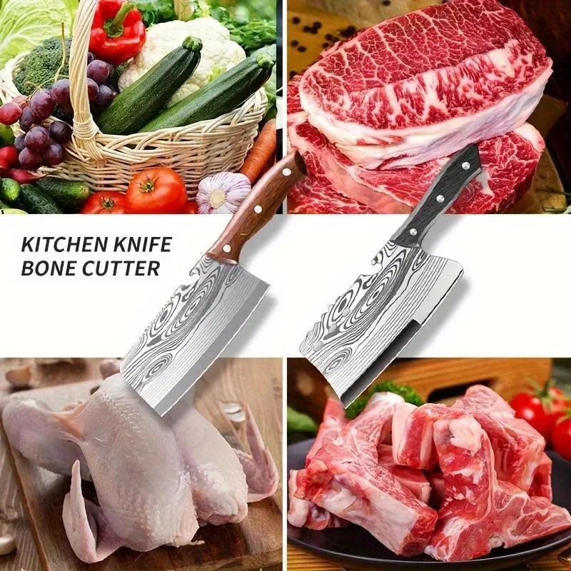 Cuchillo de Cocina Curvo – Doble Uso, Ideal para Cortar Verduras y Uso Doméstico