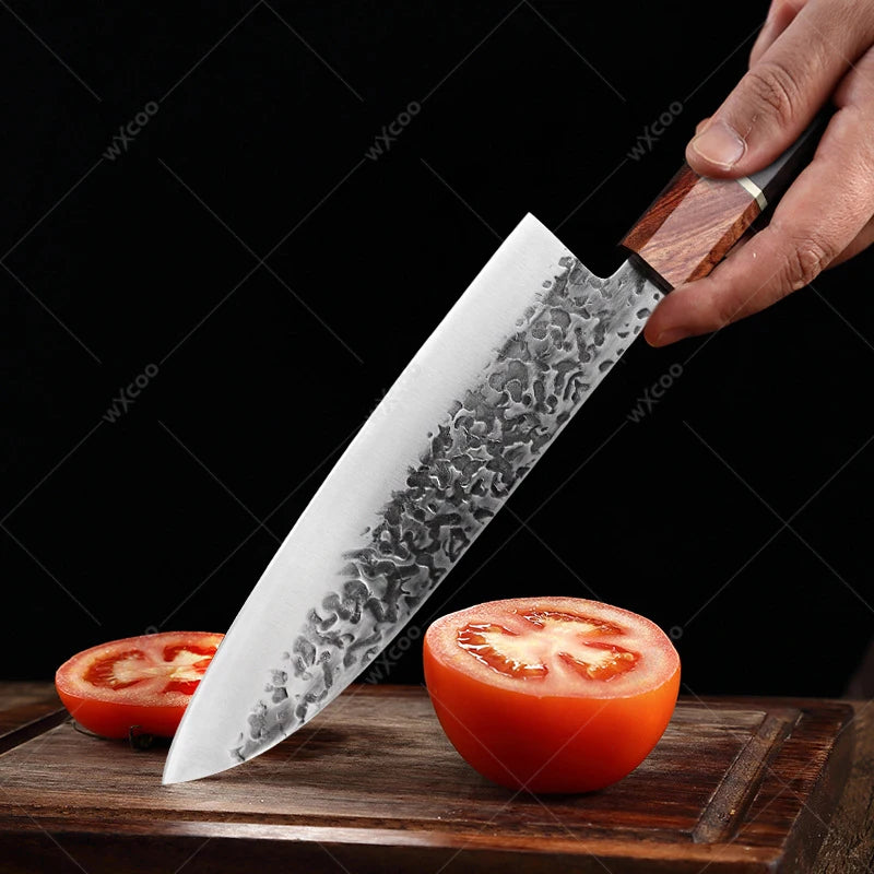 Cuchillo Santoku Japonés Profesional de Acero Inoxidable