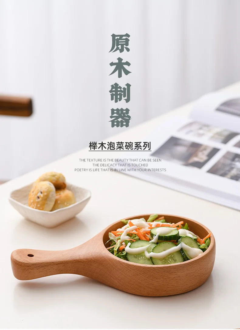 Handcrafted Wooden Bowl for Elegant Dining