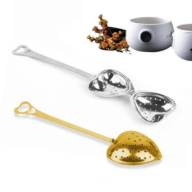 Reusable Stainless Steel Tea Infuser Mesh Ball Tea Strainer Coffee Herbs  Filter Diffuser Handle Tea Ball Kitchen Accessories