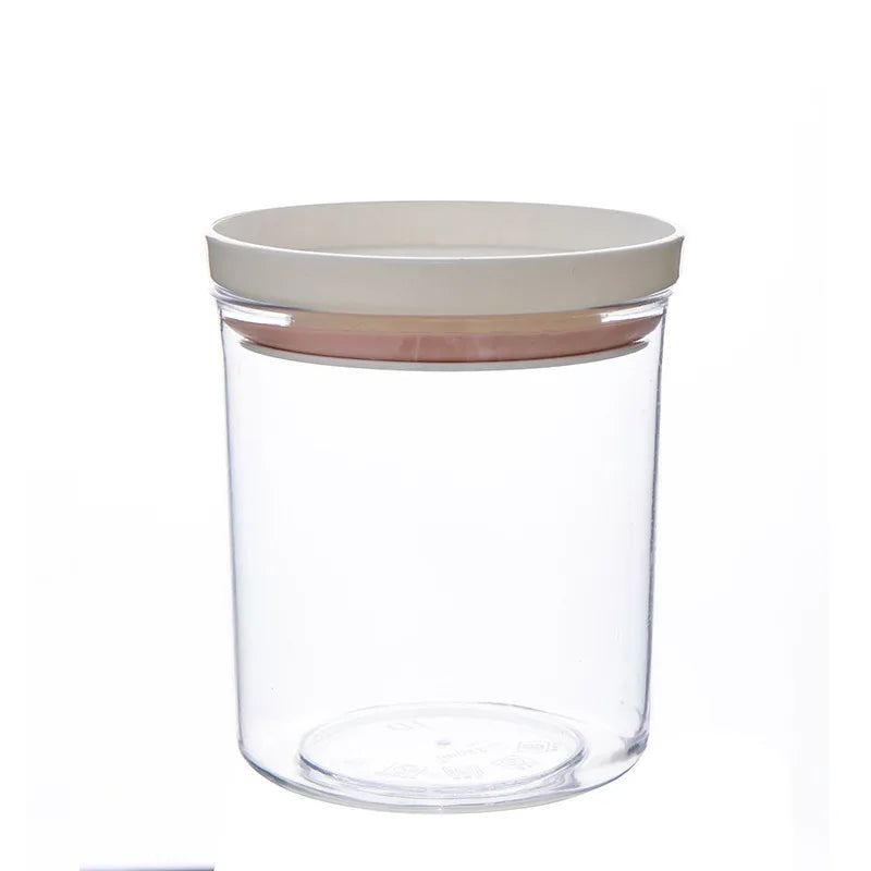 Food Container Storage Jars Transparent Food Canister for Mason Candy Spices Cookie Jar Sealed Ring Bottles Kitchen Storage Box