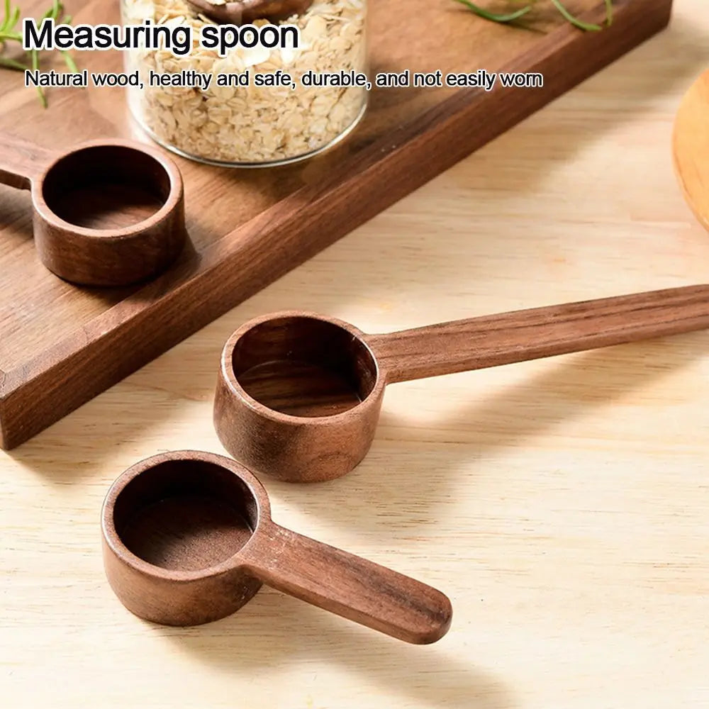 Wooden Measuring Spoon Set Kitchen Measuring Spoons Tea Coffee Scoop Sugar Spice Measure Spoon Measuring Tools for Cooking Home