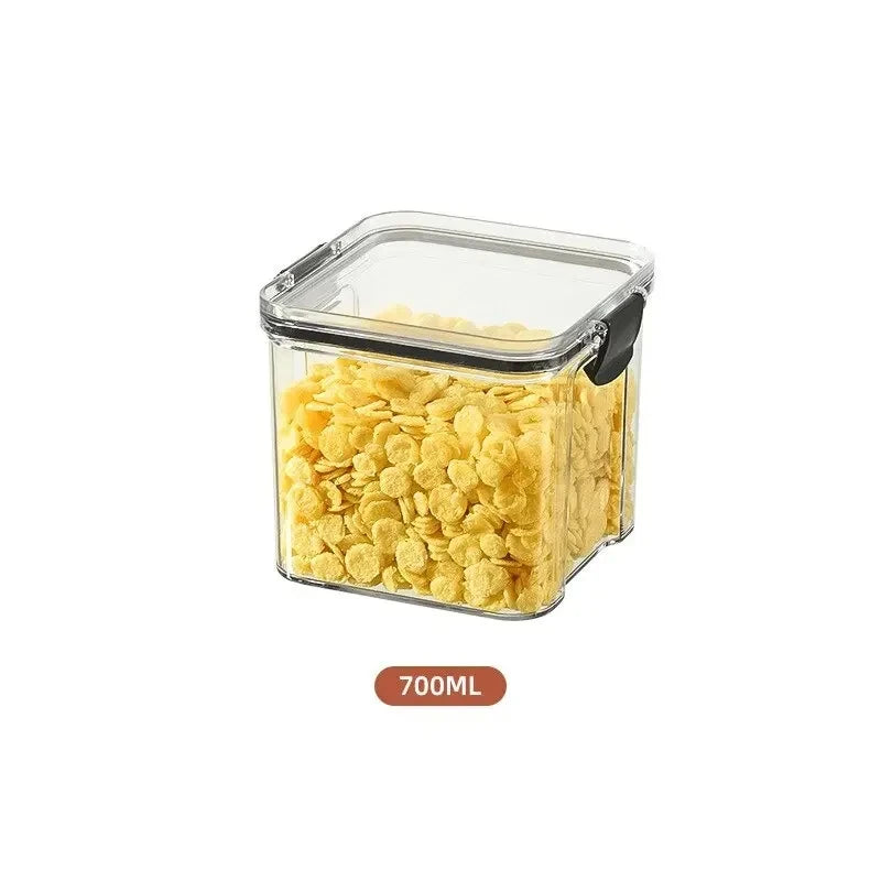 Kitchen Multigrain Snack Sealed Storage Box Dried Fruit Dried Goods Jar Drawer Storage Container Moisture Proof Box Plastic