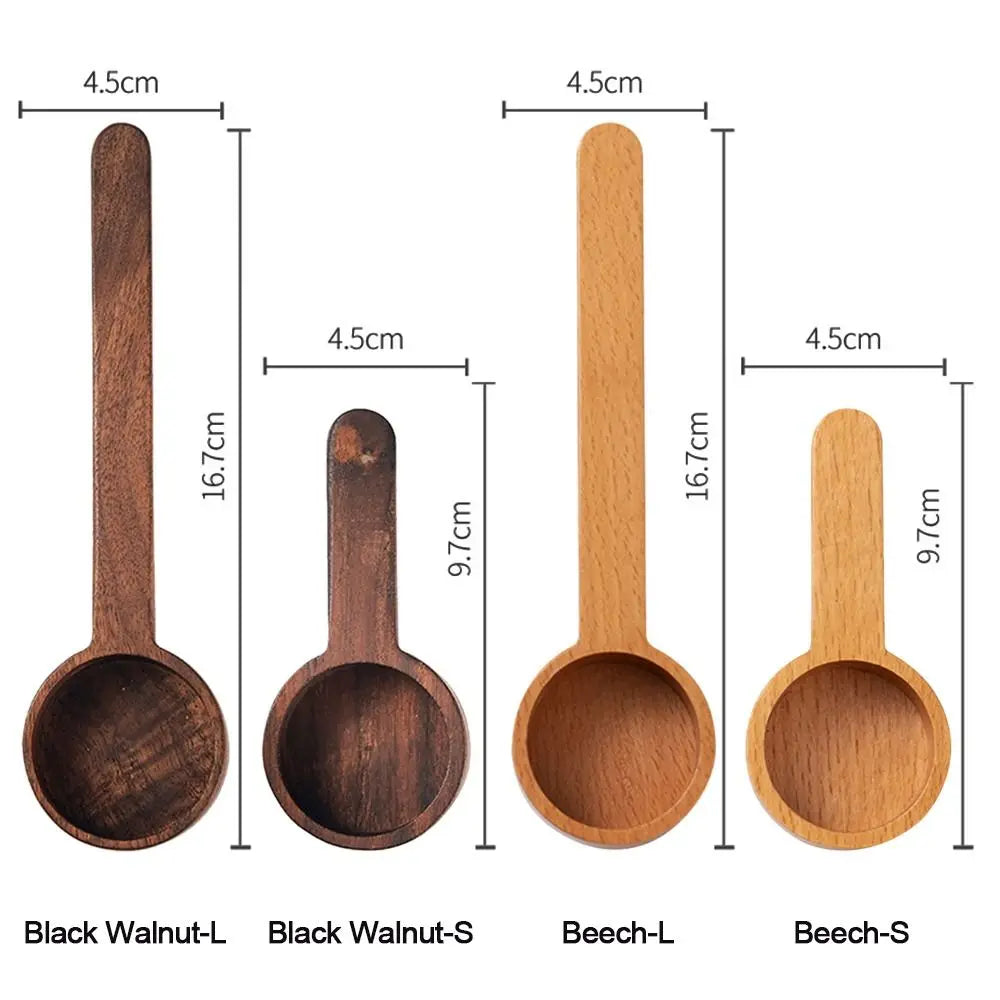 Wooden Measuring Spoon Set Kitchen Measuring Spoons Tea Coffee Scoop Sugar Spice Measure Spoon Measuring Tools for Cooking Home