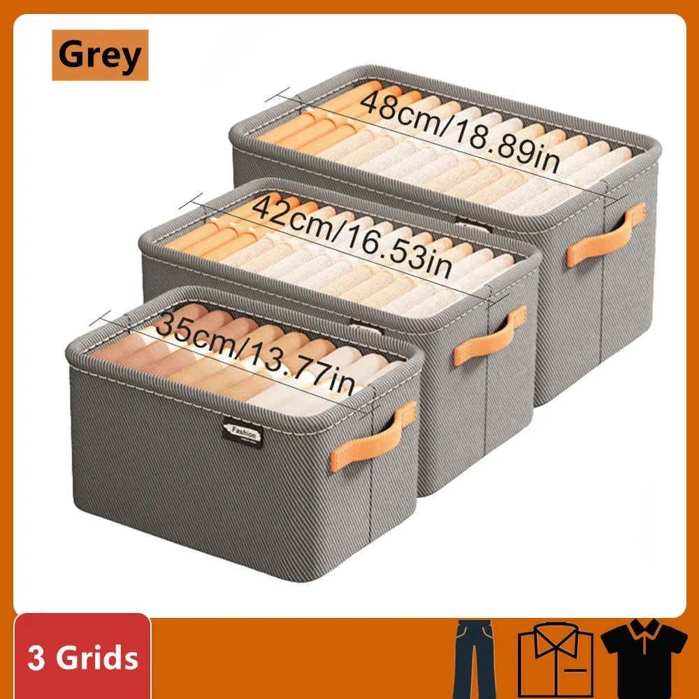 Thicken Clothes Organizer Pants Sweater Storage Cabinets Drawers Organizer Jeans Storage Box Wardrobe Clothes Storage Organizers