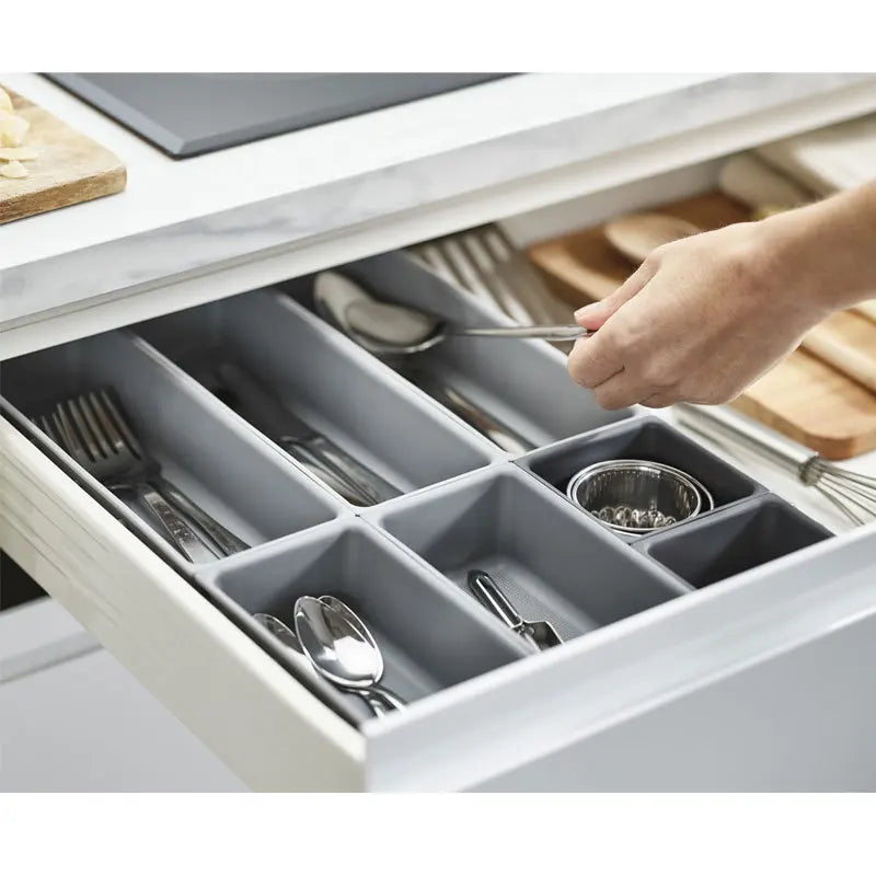 7pcs Drawer Kitchen Storage Box Cutlery Organizer Free Combination Separated Multifunction Sundries Stationery Desk Storage tray