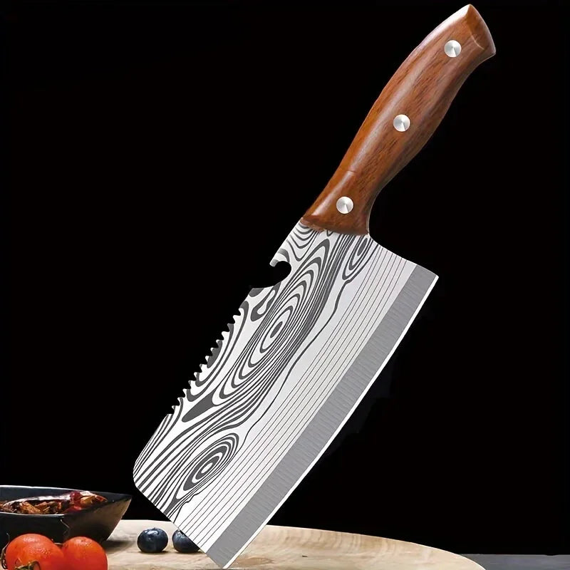 Cuchillo de Cocina Curvo – Doble Uso, Ideal para Cortar Verduras y Uso Doméstico